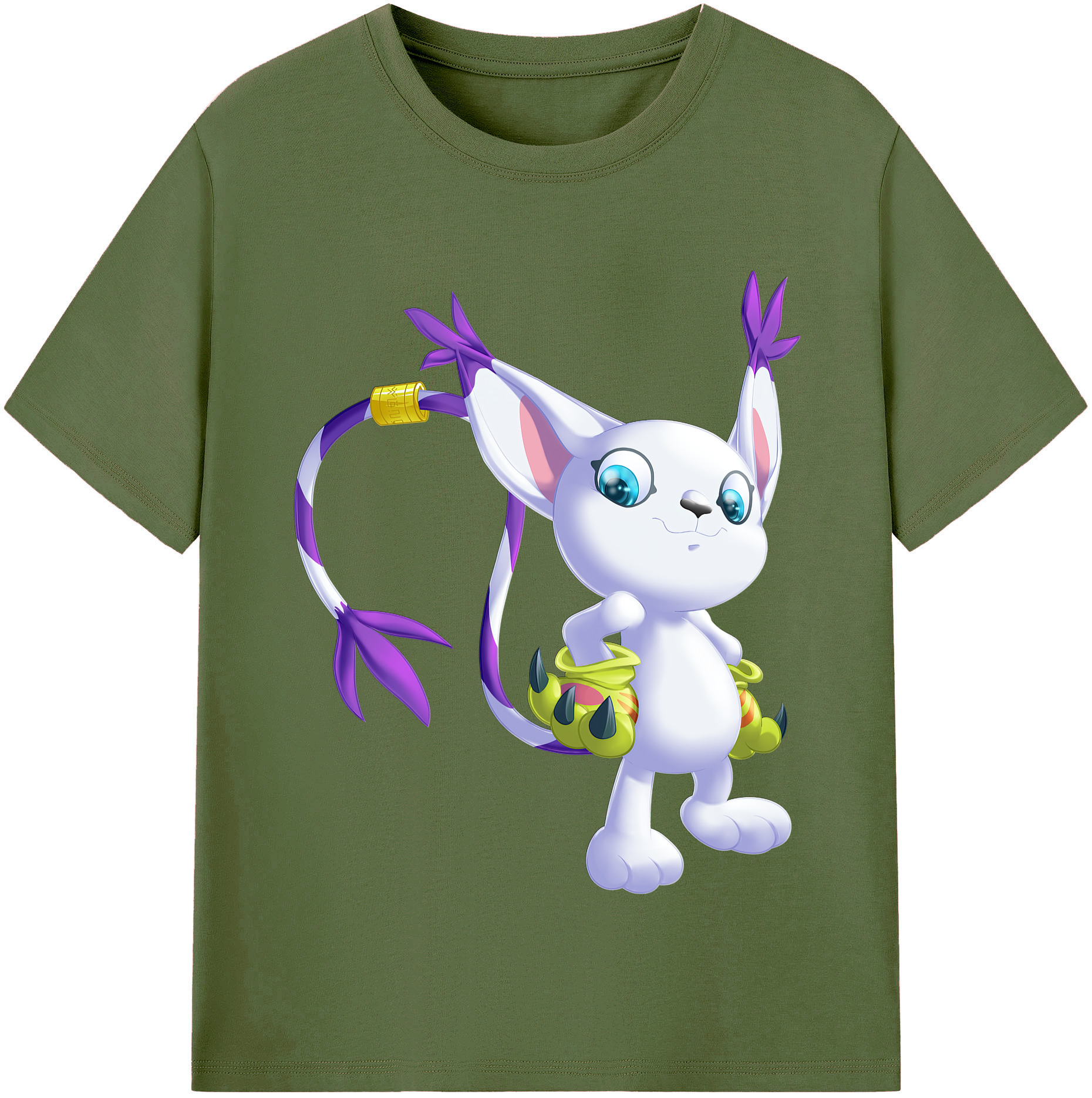 （画像用） Digimon デジタルモンスター/デジモン 綿100％半袖Tシャツ（フロントプリント）